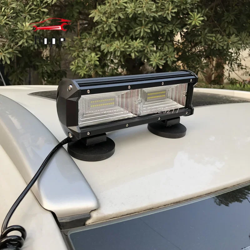 144W Flood Led driving light Auto Magnetic work light bar Car Repair Rescue Check Portable worklamp RV Tent Camp Boat worklights