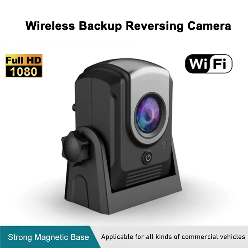 Strong Magnet Base Battery Integrated Wireless Wi-Fi Reversing Camera Back Up Camera for Vehicle