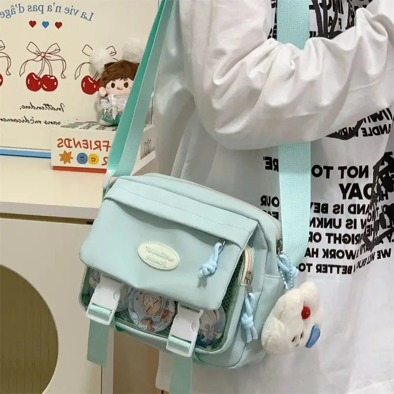 

HAEX Casual DIY Women Ita Bags 2025 Flap Flop Small Capacity Crossbody Shoulder Bag Dopamine Solid Daily Outgoing Bolso Mujer