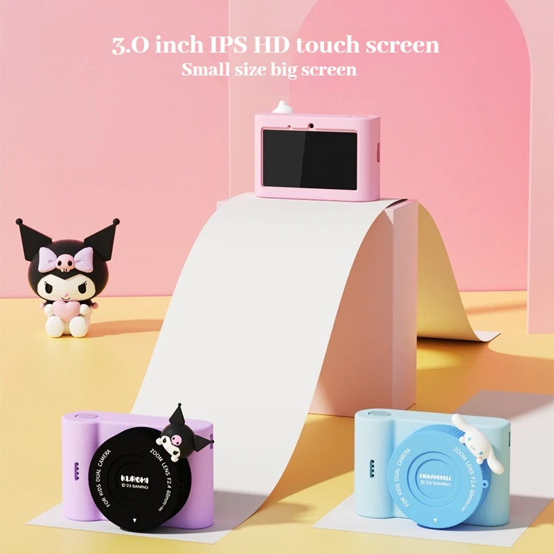 Hello Kitty Kuromi Retro Camera For Kids Cartoon Cute Pink Digital Kuromi Camera For Kids Selfie Small Dslr C5-1 In Stock