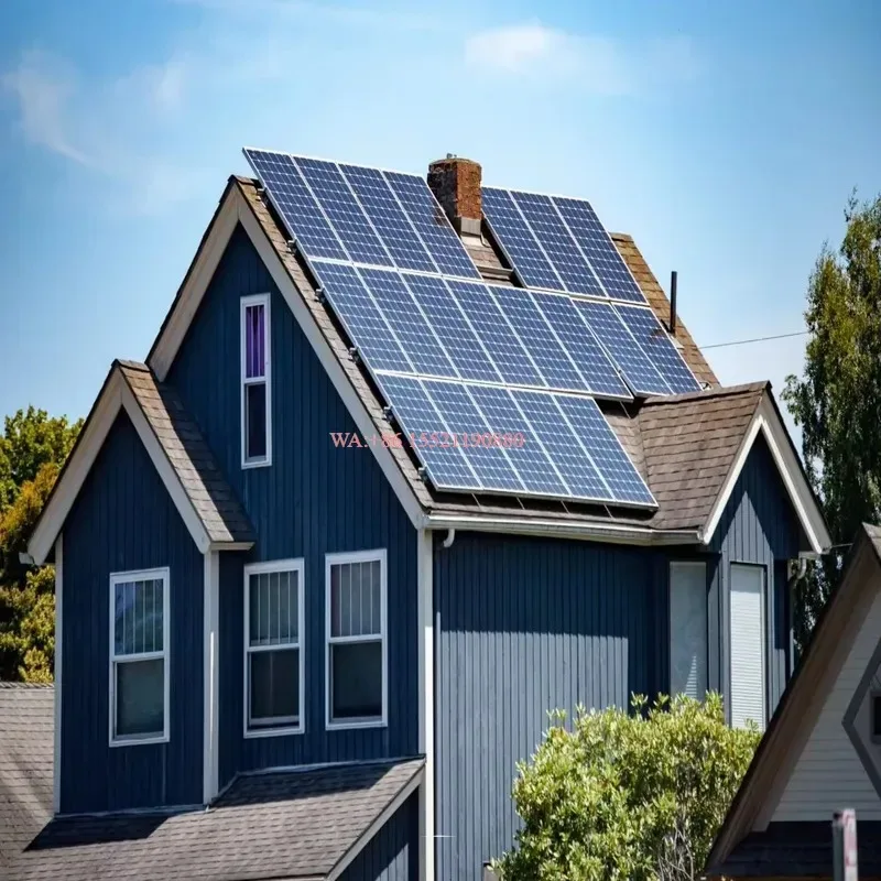 wmwmnu for 10kW Hybrid Solar Energy System Complete Kit MPPT Lithium Ion Monocrystalline Silicon Panels Ground Mounting Home