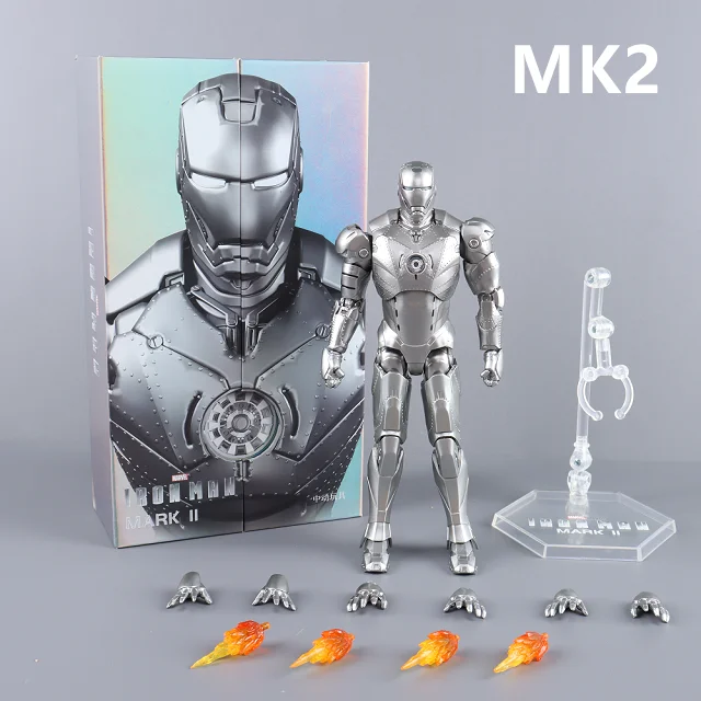 ZD Toys Iron Man Action Figure Mark 35 Red Snapper Iron Man MK24 MK22 MK47 Tony Stark Ironman Figuur Actie Verzamel Speelgoed Cadeau