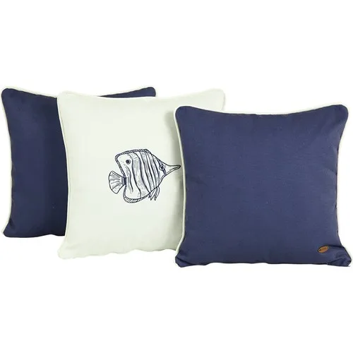 Lux Vie Marine Fish Pillow decorate