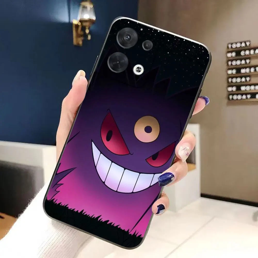أنيمي P-Pokemon G-Gengar مخصص صور جراب هاتف ل ممن لهم رينو 13 13F 12 11 11F 10 8 8T 7 7Z 6 6Z 5 5F 4F 4 لايت F29 حافظة من البولي يوريثان