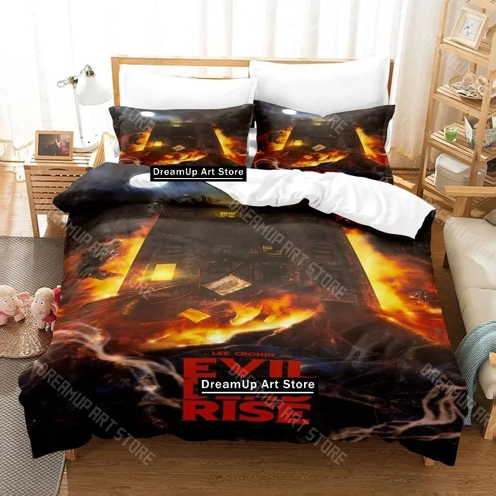 Exquisite 3D Print Evil Dead Rise Bedding Set Single Twin Full Queen King Size Bed Set Adult Kid Bedroom Duvetcover Sets