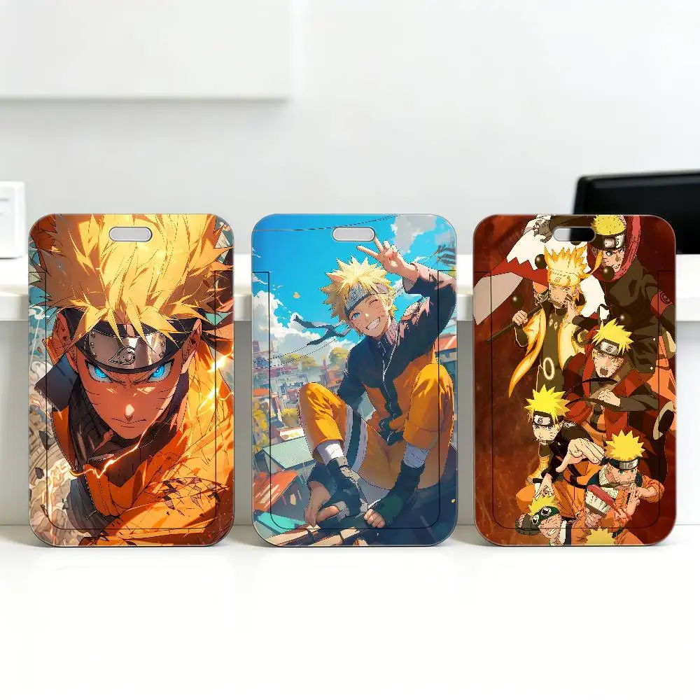 

Держатель для карт N-Naruto Uzumaki (аниме), чехол-бейдж на шею, для студентов, для кампуса, подарок