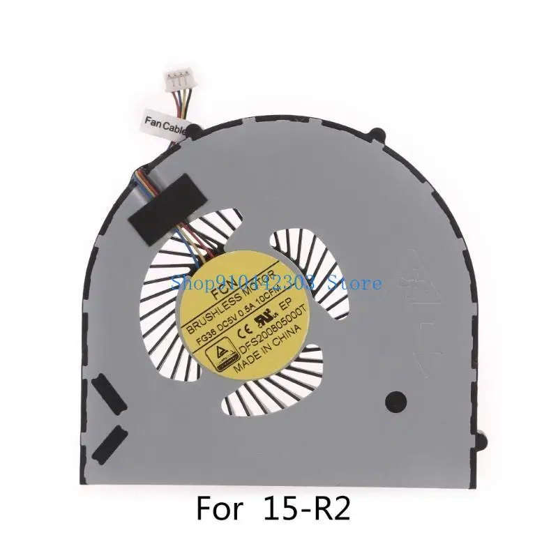 L4MD وحدة المعالجة المركزية وحدة معالجة الرسومات مشعات DC5V 0.5A 4 دبوس 4 أسلاك مبردات الكمبيوتر المحمول مروحة ل Alienware15 #6
