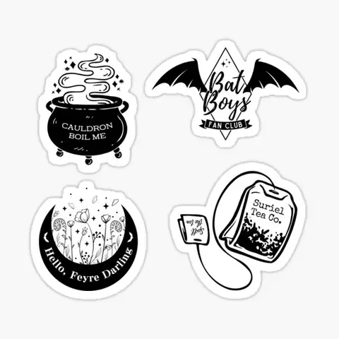 Acotar Bookish 4 책 팩 책 세트 벽용 스티커 자동차 애니메이션 아이 배경 거실 아트 프린트 창 홈 범퍼