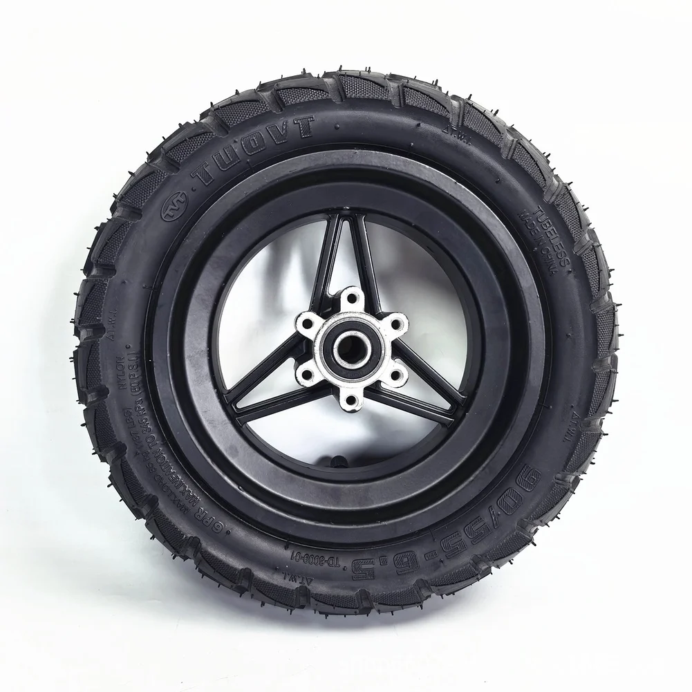 90 55 6.5 Off Road Tubeless Tire Wheel Assembly With Deep Tread Pattern Reinforced Rubber And Aluminum Alloy Hub For 10 Inch Ele