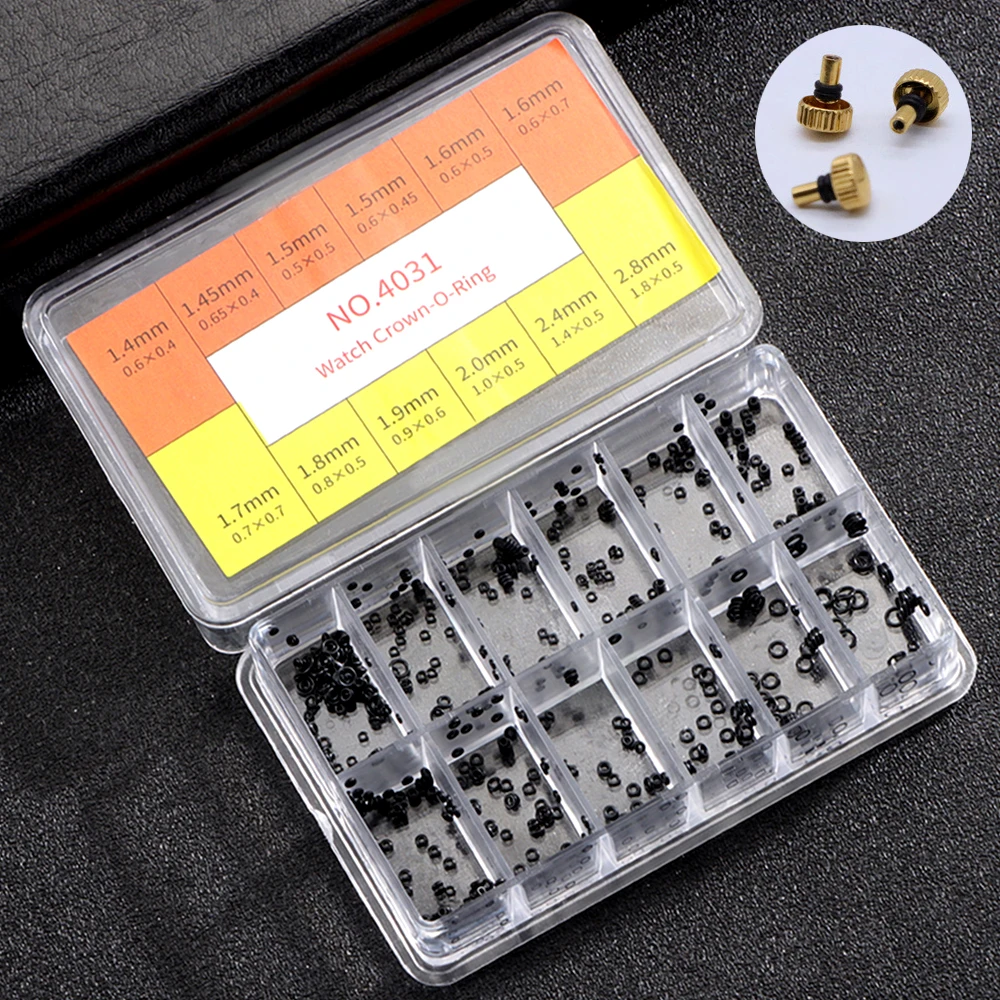 New Mini Rubber Watch Crown Washer O-Ring Waterproof Watches Seals Watch Gasket O-Ring Gaskets Part Watch Repair Tools Accessory