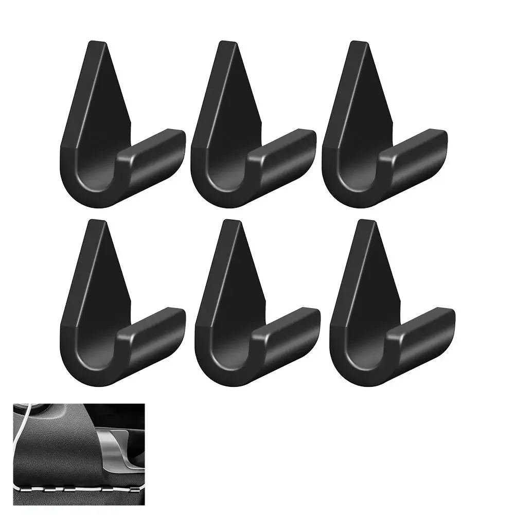 6/12pcs Car Data Cable Fixing Clip Navigation Car Charging And Storage Multifunctional Cable Truck Clip, Organizing Clip J7W6