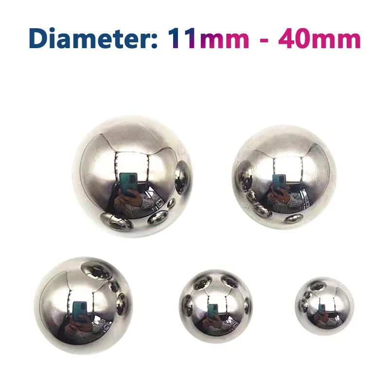 304 Stainless Steel Ball Dia 11mm 12mm 13mm 14mm 15mm 16mm-40mm High Precision Bearing Balls Smooth Solid Round Ball Bead