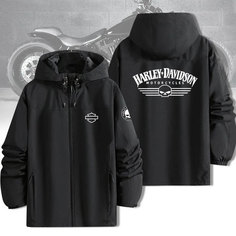 Pursuit Harley Davidson Jacket Printed Men's Windproof Jacket Fashion Casual
