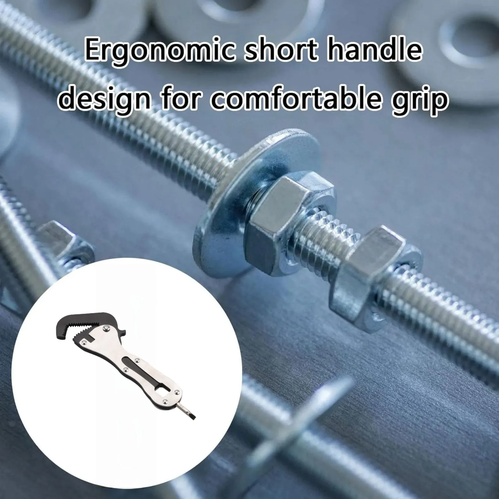 Micro Self Adjusting Wrench Short Handle Mini Wrench 5/16