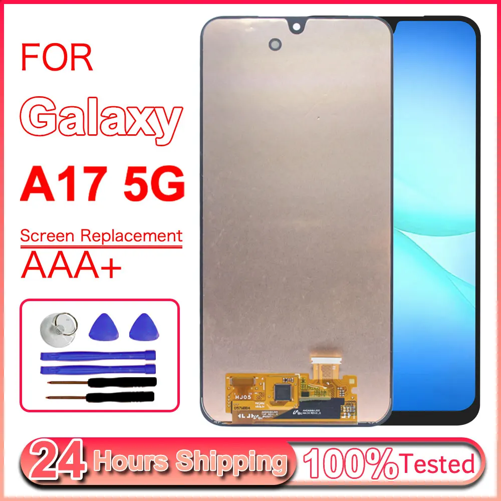 A17 5G AMOLED Screen for Samsung Galaxy A17 5G LCD Display Touch Screen Digitizer Replacement Assembly for Samsung A17 5G