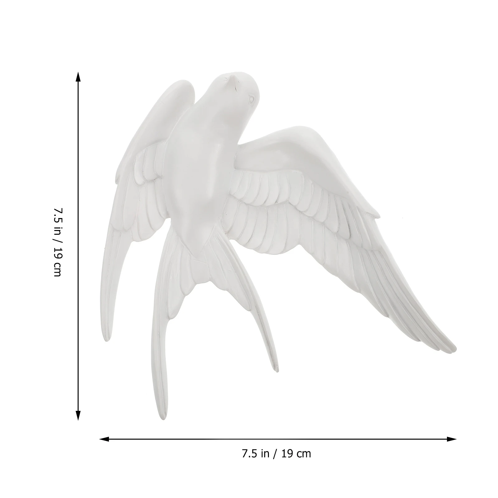 

3D Bird Wall Decor Swallow Shape Hanging Statue Animal Decorations Sculpture Vivid Texture Pattern Bedroom Living Room