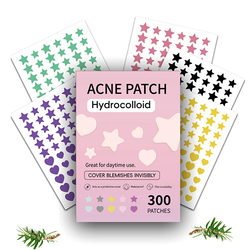 【Peace】300/600 Pezzi Cerotti Riparatori per Acne Cura della Pelle del Viso Attenua Imperfezioni Brufoli e Segni di Acne Chiusa - Cura della Pelle e Bellezza