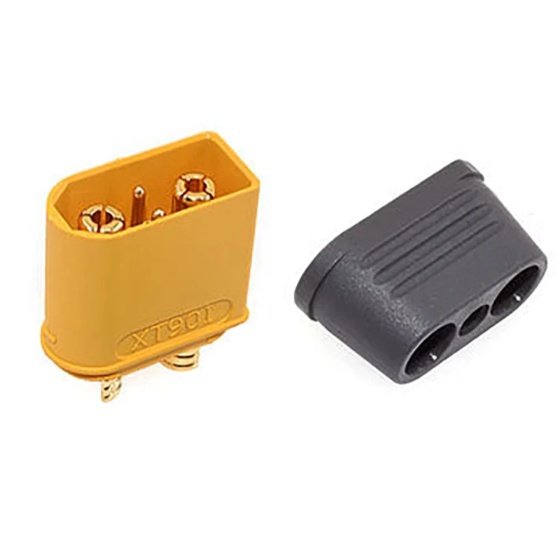1PCS Yellow XT90I High Quality Male Female Gold-Plated Battery Connector Plug for RC Aircraft