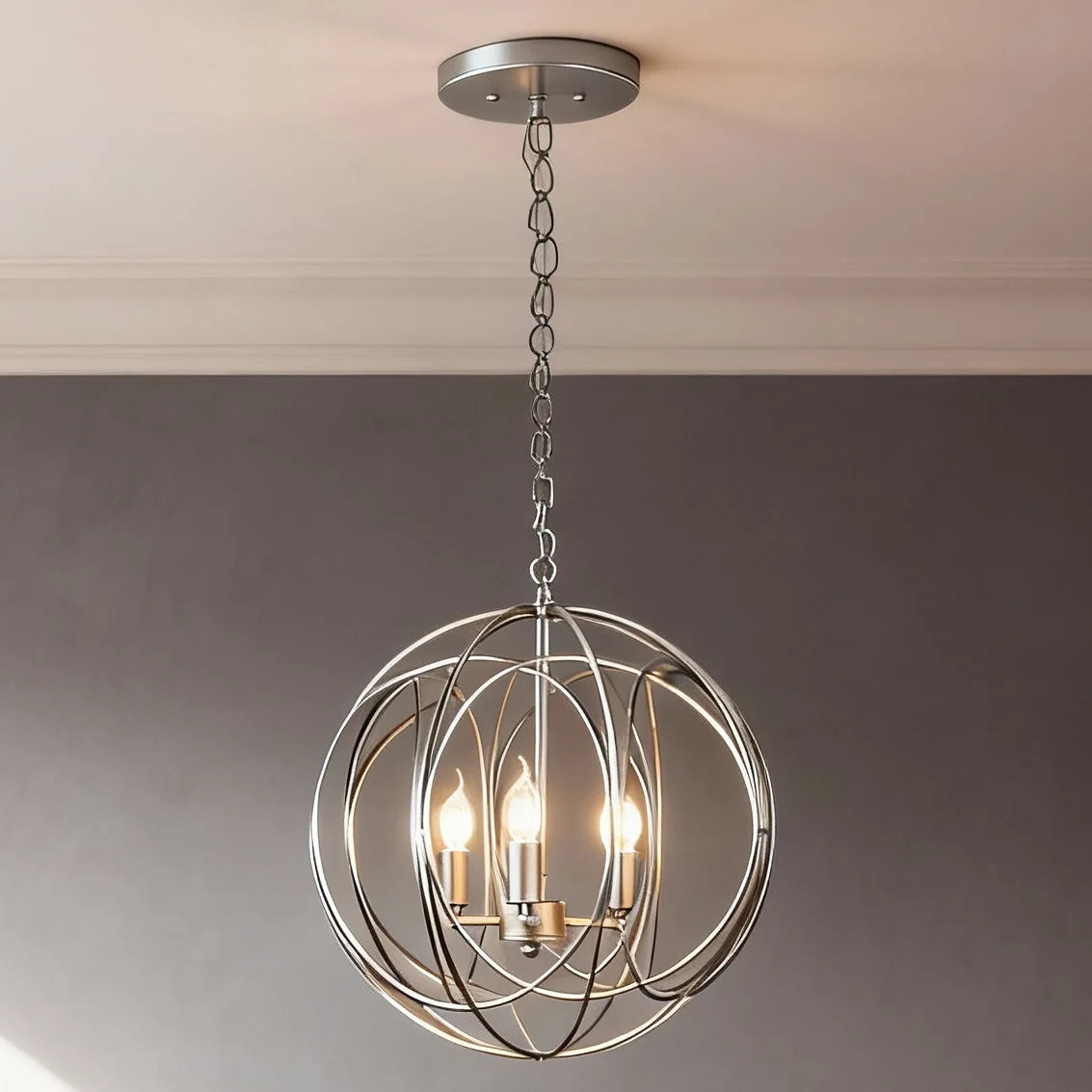 American Country Restaurant Pendant Lamp Industrial Style Three-Head Bedroom Light Hallway Balcony Living Room Chandelier Light