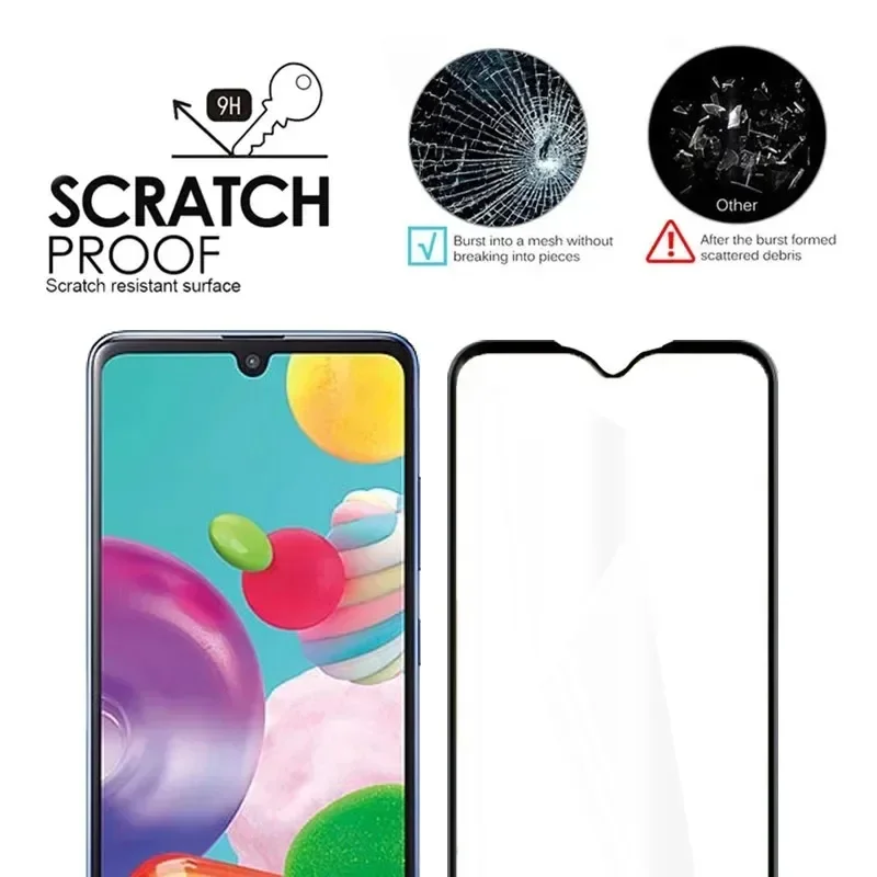 4PCS Full Protective Glass for Samsung A24 A14 A55 A06 A25 A35 A05 A52S A54 A53 A51 Galaxy A50 A30 A13 A20 A22 5G Tempered Film