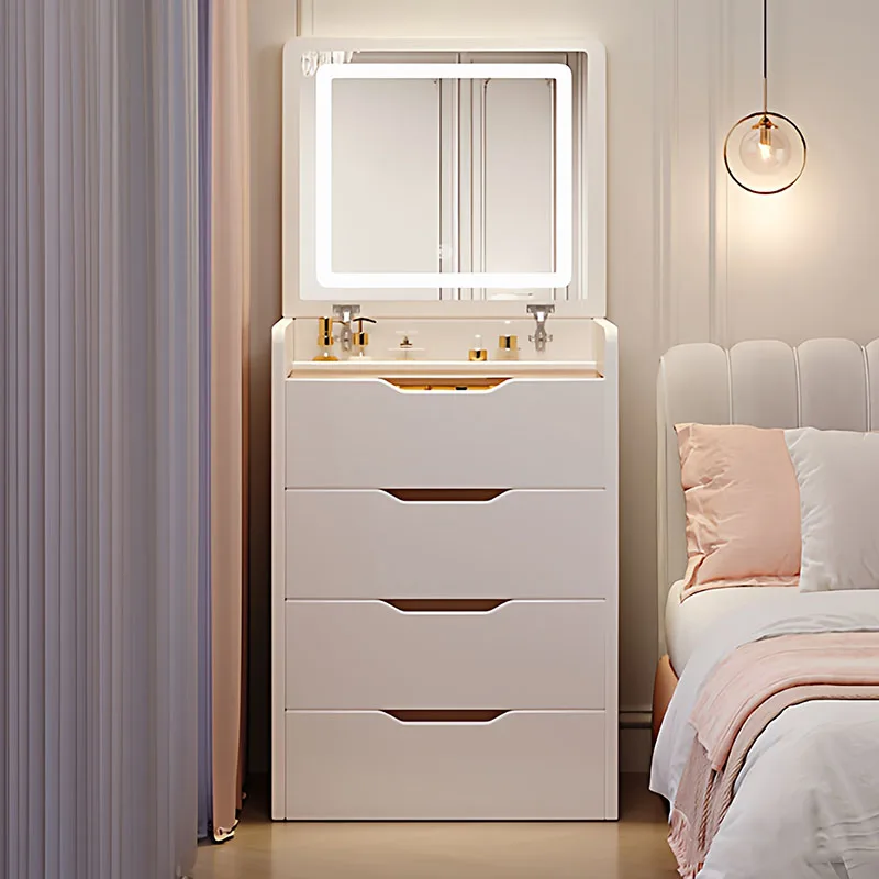 Aesthetic Cute Vanity Table Modern Design Luxury Fashion Interior Large Dressing Table Professional Comoda Pra Quarto Home Decor