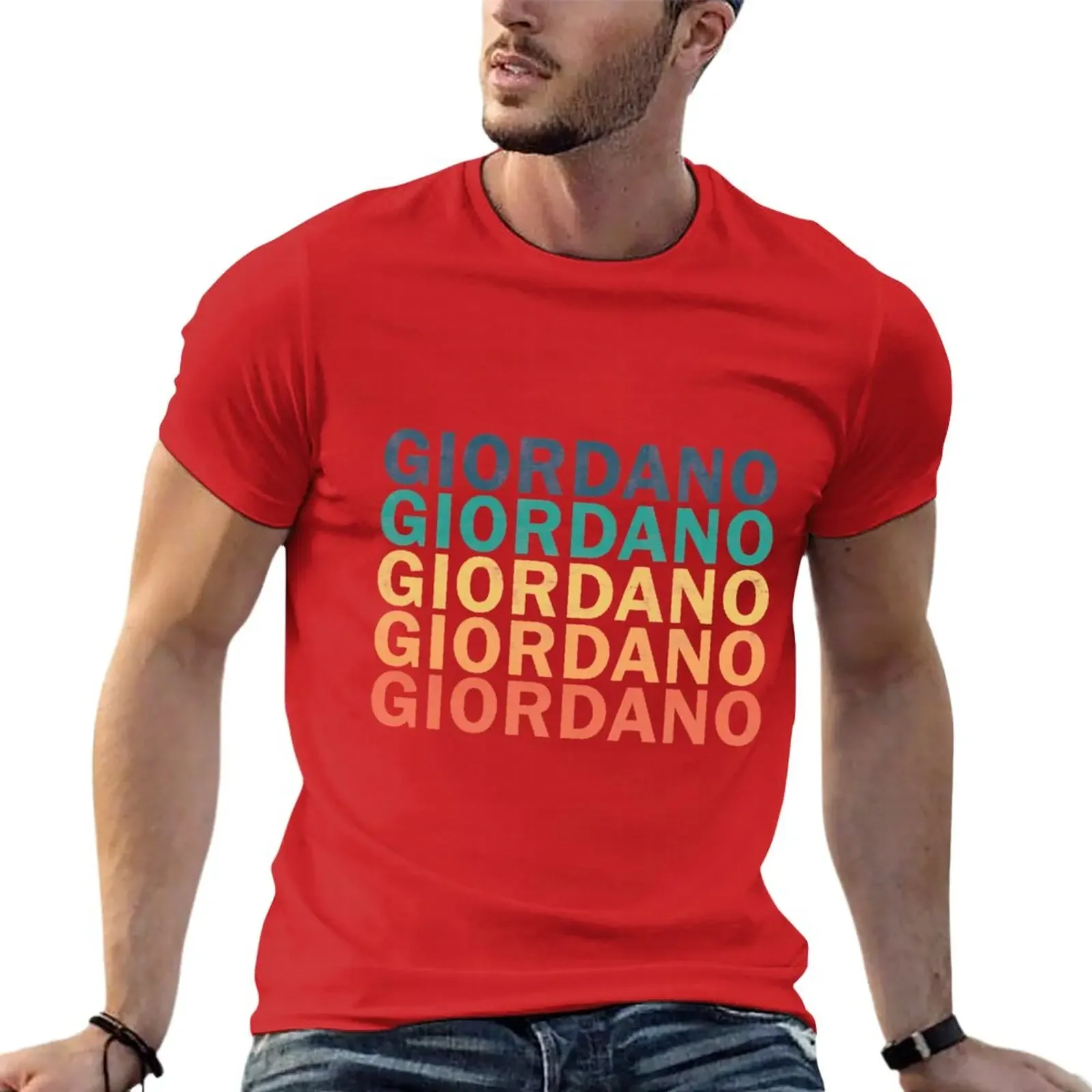 Name T Shirt Giordano Vintage Retro Giordano Name Gift Item Tee T-Shirt t-shirt men clothings summer cotton hot graphic t shirts