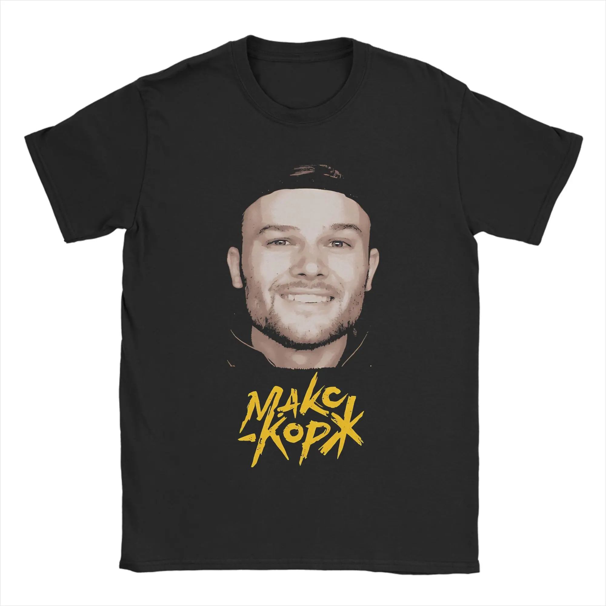 Funny Max Korzh Belarusian Singer Макс Корж  T-Shirts Men Crew Neck Cotton T Shirt  Short Sleeve Tee Shirt Gift Idea Clothes