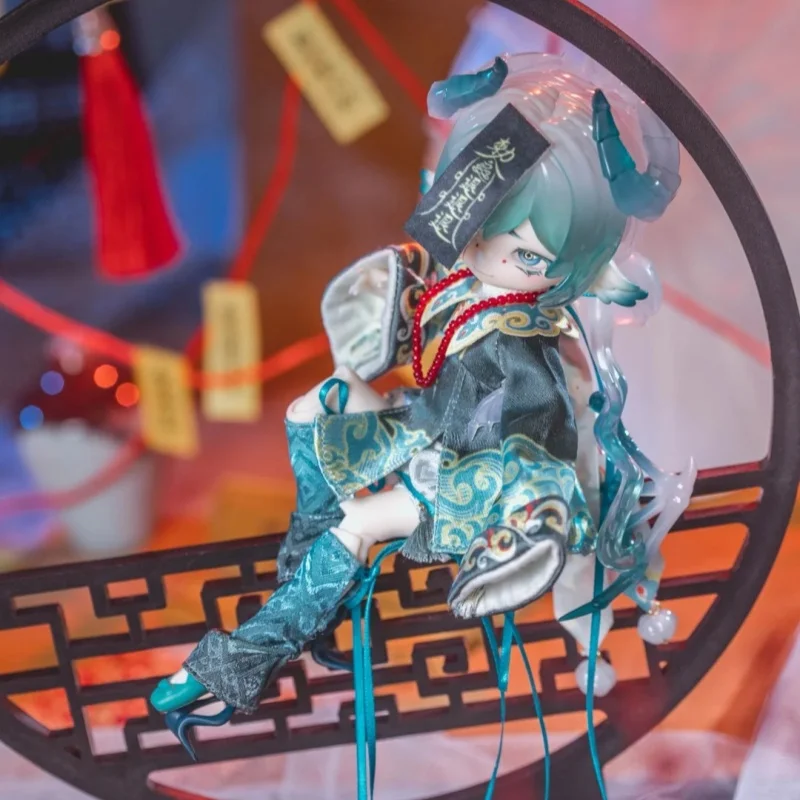 Autentyczna skrzynka na monety 1/12 Bjd Zielony Zombie Seria Figurka Anime Cool Cool Limitowana Edycja Ruchome Stawy Model Figurka Akcji Prezent
