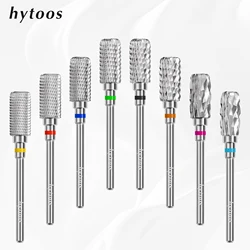 HYTOOS 13mm Barrel Carbide Nail Drill Bits Dust Proof Nail Bit 3/32 Right-handed Electric Manicure Efile Remove Acrylic Gel Tool