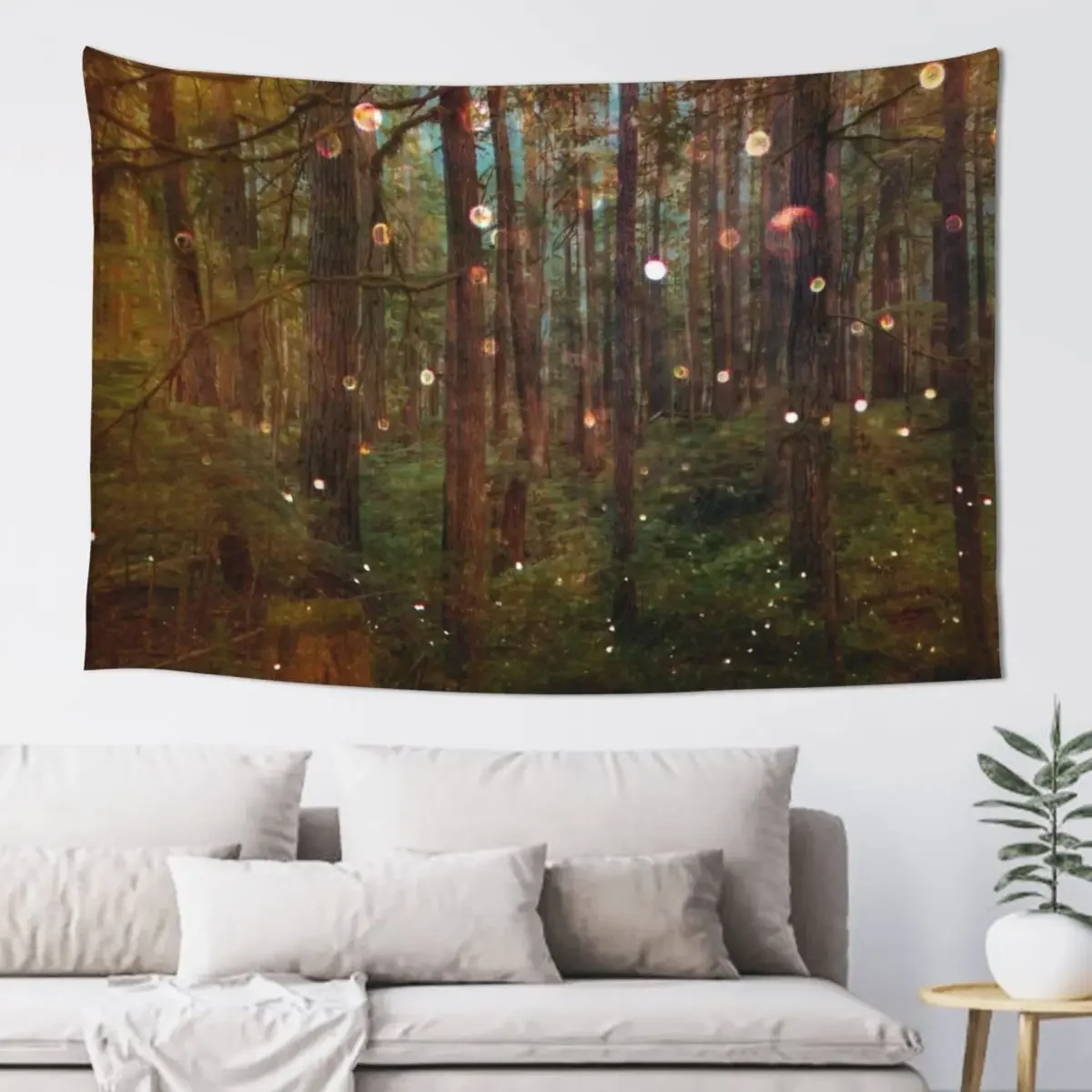 

Forest Trees Nature Path - Magical Midsummer Night's Dream Tapestry Decor Home Custom Korean Room Decor Tapestry
