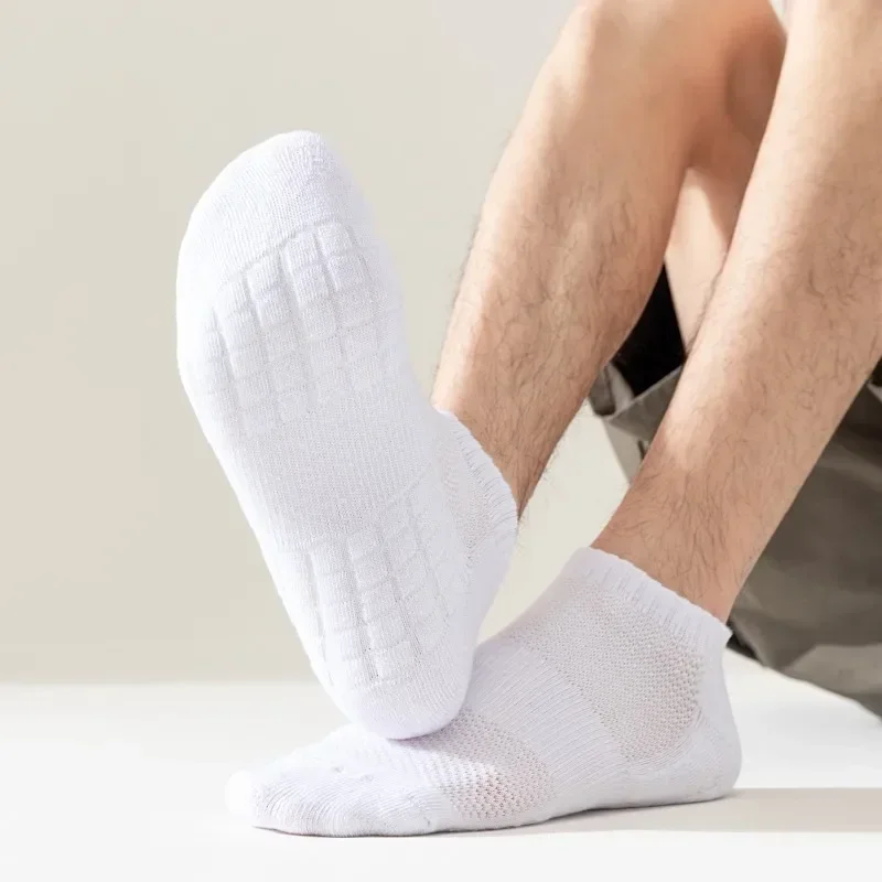 

5 пар простых однотонных мужских носков, мягкие и махровые низкие мужские носки до щиколотки, белые мужские чулки и чулочно-носочные изделия