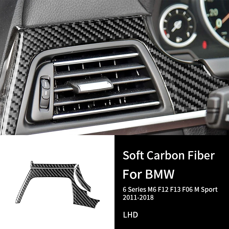 

For BMW 6 Series M6 F12 F13 F06 2011-2018 Real Carbon Fiber Instrument Panel Car Interior Dashboard Frame Cover Trim Accessories