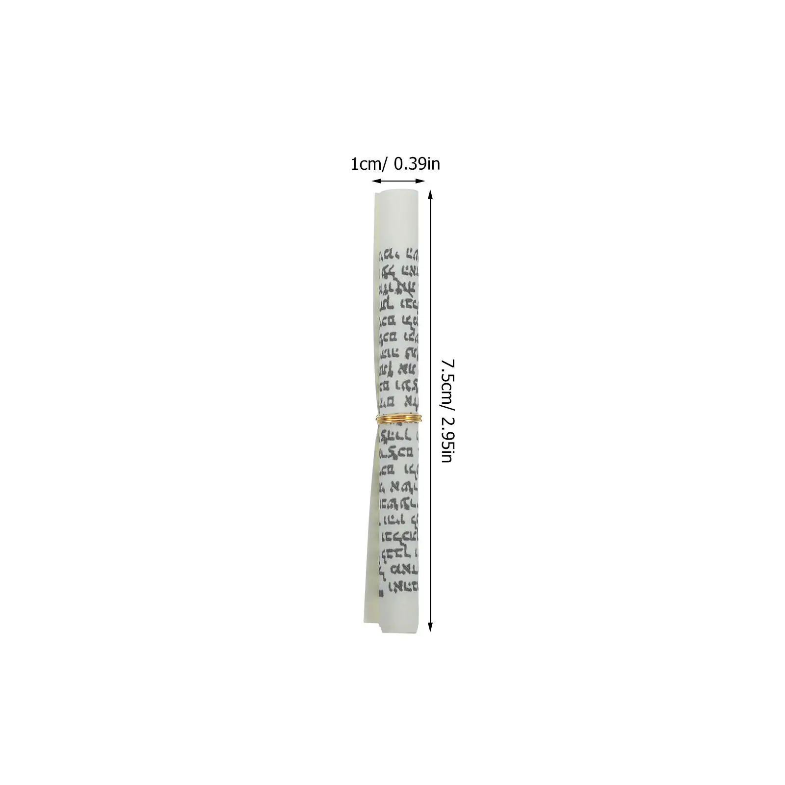 16Pcs Jewish Mezuzah Door Blessing Scroll Printed Hebrew Scroll for Home Religious Decor Blessing Mitzvah Gift