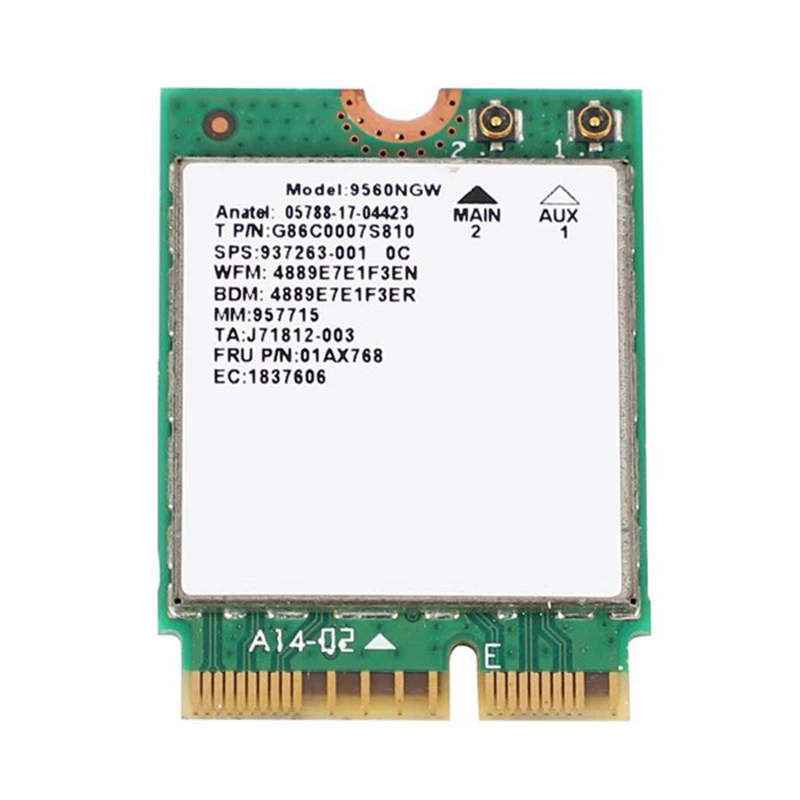 

Efficient for Intel Dual Band AC 9560 5.0 802.11Ac M.2 Wifi Card with Antenna