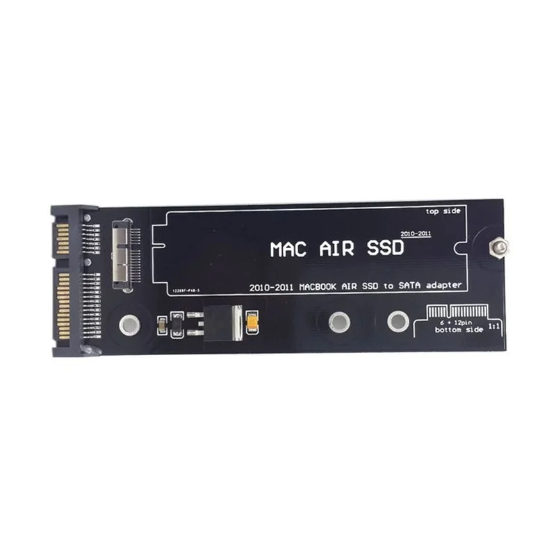 

12+6pin SSD HDD to SATA 22Pin Hard Disk Cartridge Drive PCBA for Apple 2010 2011 Macbook Air A1369 A1370 SSD