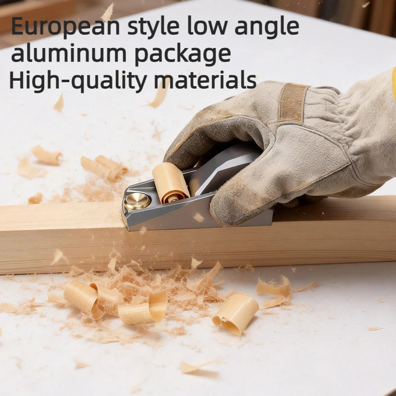 Aluminum Alloy Mini Hand Plane Precision Adjustable Bench Plane Multifunctional DIY Woodworking Model Edge Trimming Tool