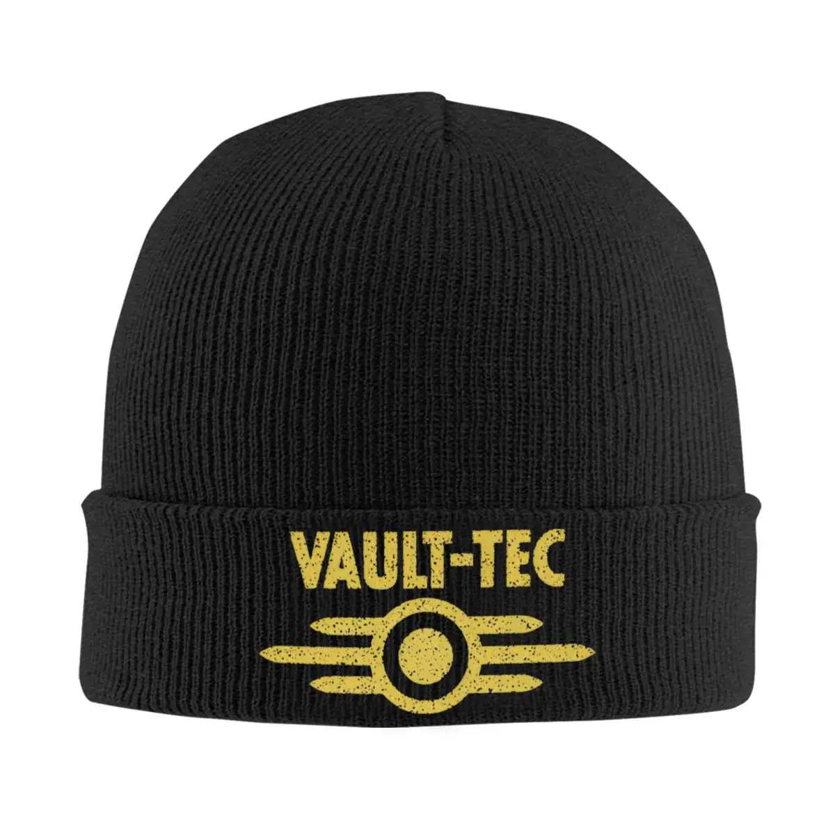 Vault-Tec Logo Hat Autumn Winter Skullies Beanies New Fashion Fallouted Video Game Caps Men Women Acrylic Bonnet