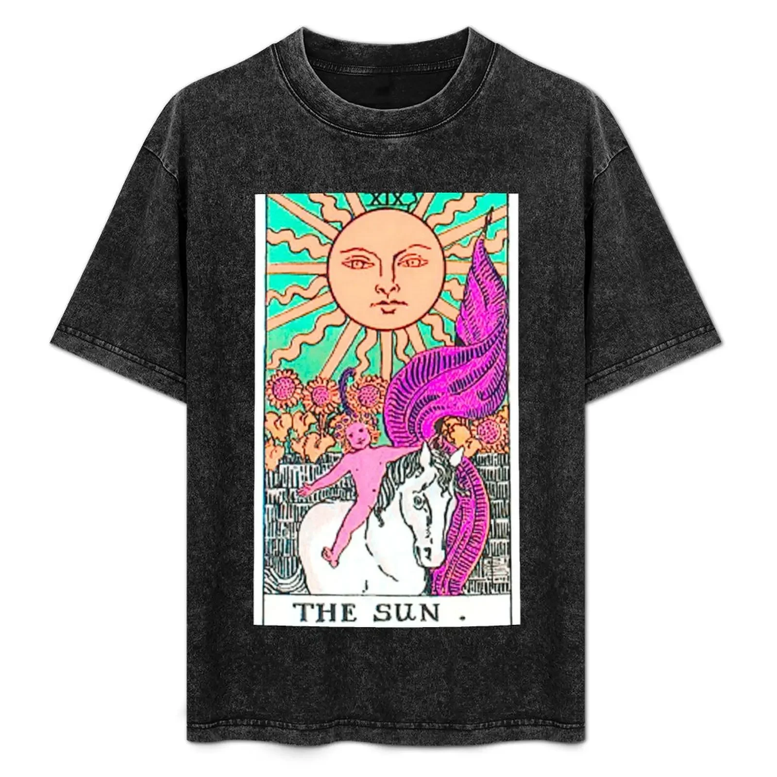 

The Sun Tarot TWISTED T-Shirt kawaii clothes graphic tee shirt cotton man t-shirts plain shirts men graphic