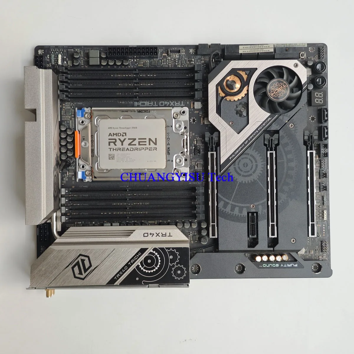 Freeship for TRX40 TAICHI Motherboard Socket sTRX4,3*M.2 8*SATA,DDR4,ATX,Support 3960X 3970X 3990X and work perfectly