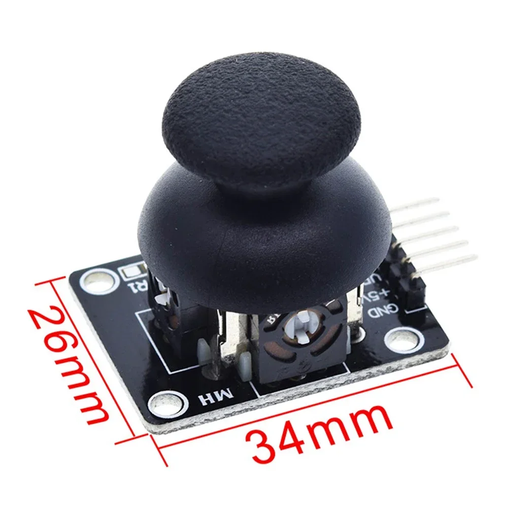 Módulo Joystick Dual-Axis, Módulo Joystick XY, maior qualidade, PS2, Control Lever, Sensor Game, Substituição Stick, 2pcs