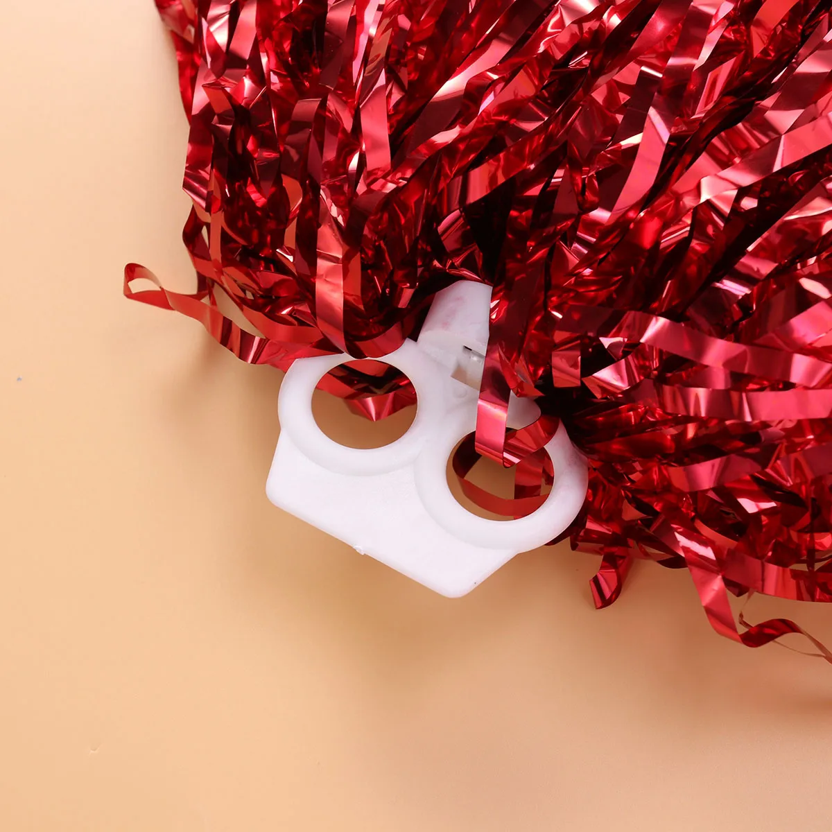 1 Para Pomponów Cheerleaderów Plastikowy Pierścień Lekki Błyszczący Antypoślizgowy Uchwyt na Wydarzenia Sportowe Piłka Nożna Koszykówka Uczelnia