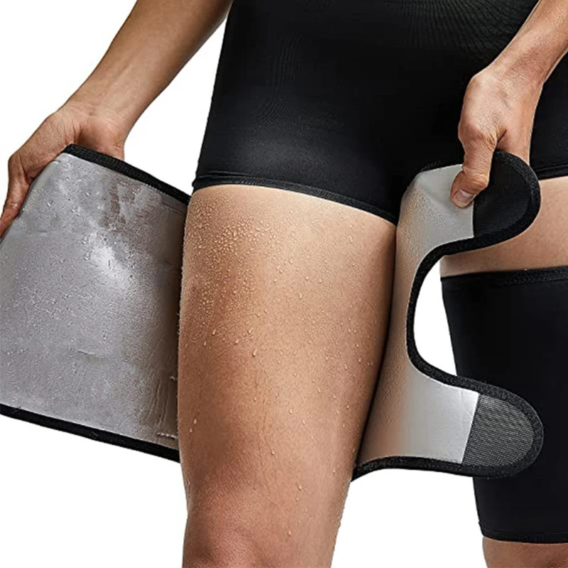 Women's Sauna Leg Sweat Band Leg Trainer Sweating Thigh Shaper Adjustable Leg Sculpting Compression Sport Leg Protector