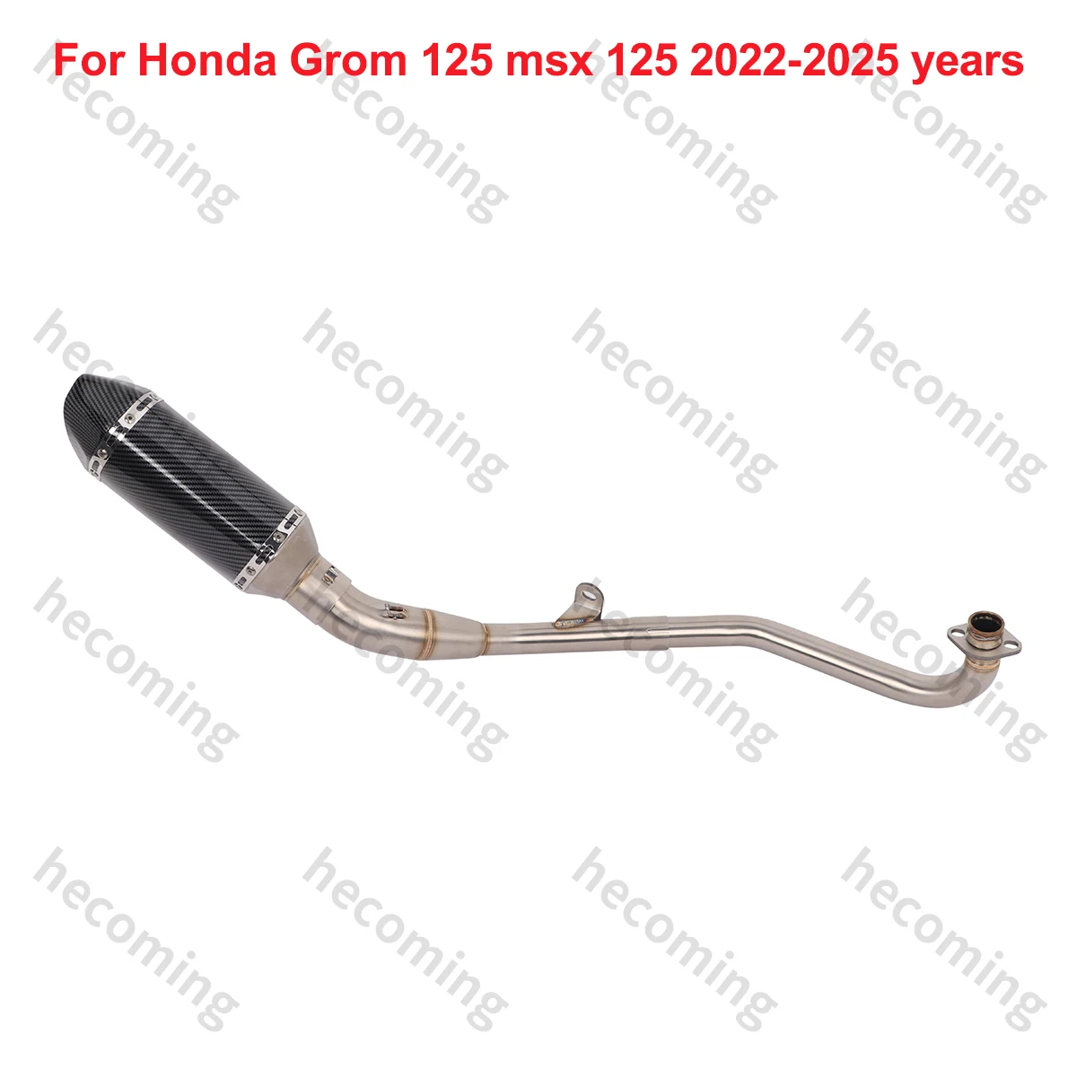 

Slip on For Honda GROM 125 MSX 125 2022 - 2025 years Motorcycle Full Exhaust System Escape Modify Moto Muffler DB Killer