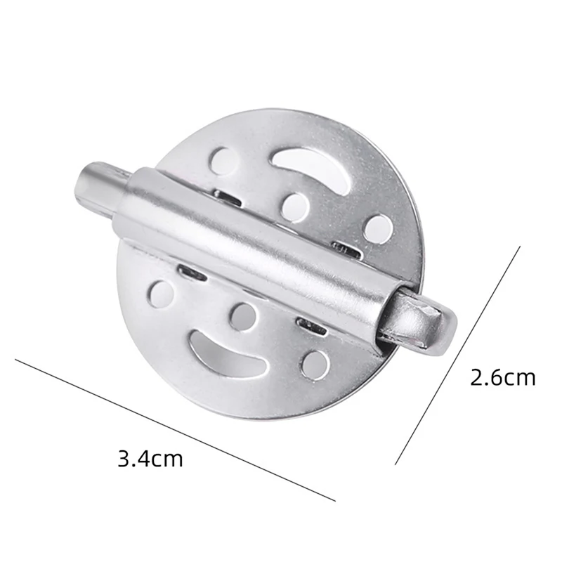 2pcs Stainless Steel Cigar Pipe Tobacco Lid Outdoor Smoking Wind Cap Cover Spring Loaded Metal Adjustable Size for 15-20mm Pipes