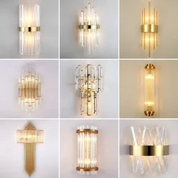 Crystal New Indoor Decorative Modern LED Wall Lamps For Bedroom Bedside Living Study Room Corridor Aisle Home Lights Lighting