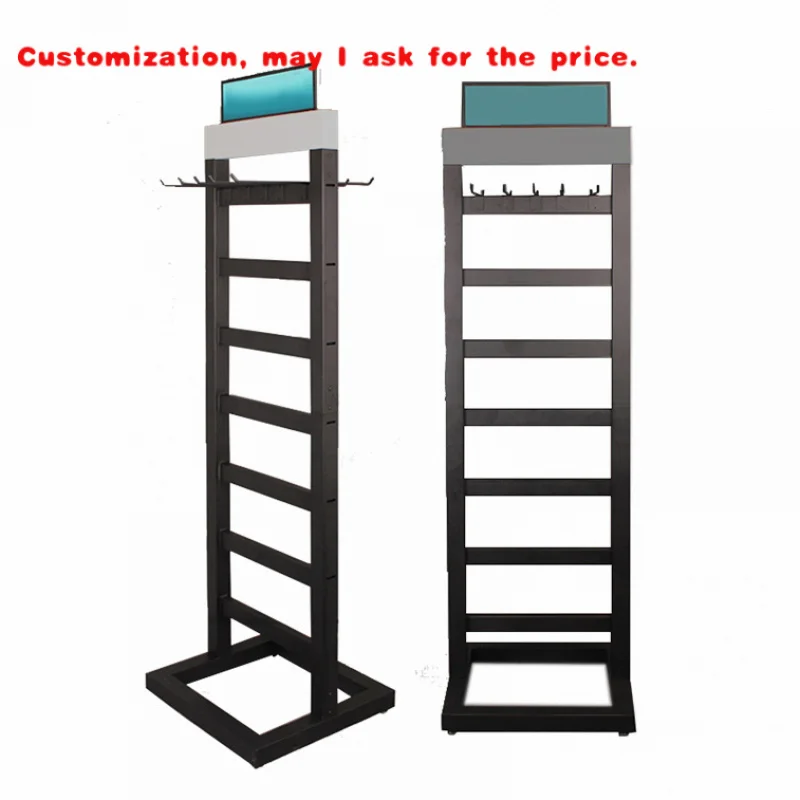 custom.Store Retail Genuine Leather Belts Men Accessories Metal Display Rack Gym Weight Lifting Belt Display Stand