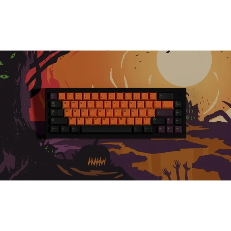 

MiFuny Fright Night Halloween PBT Customized Keycap Cherry Original Height Halloween Keycaps for Mechanical Keyboard Accessories