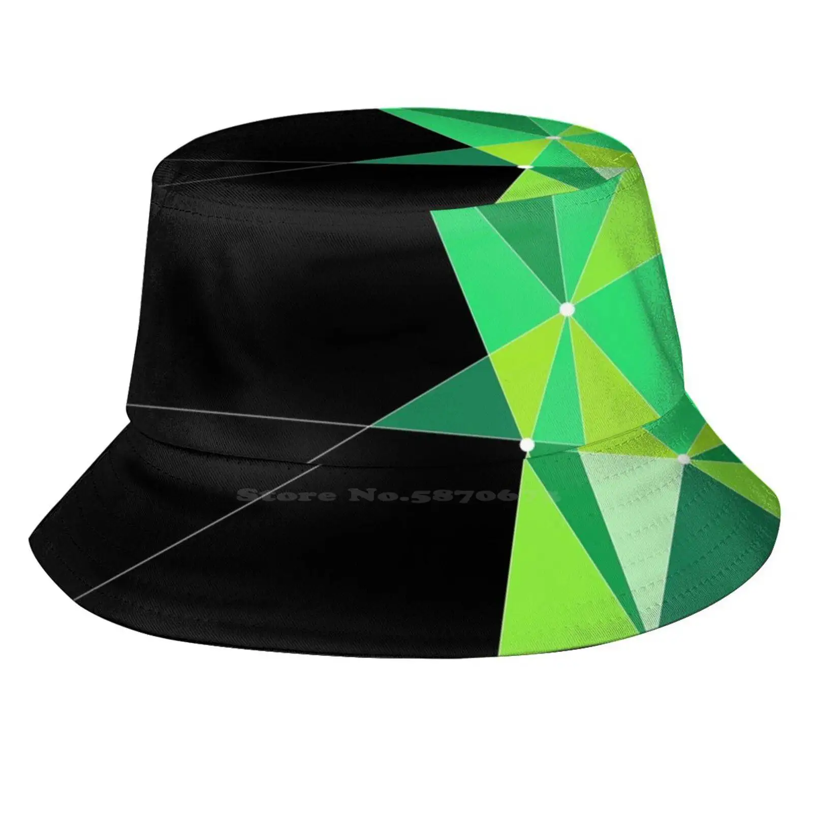 Ptv Melbourne Tram Livery Replica Sun Cap Fisherman Hat Bucket Hats Ptv Melbourne Tram Metro Green Geometric Triangle Transit