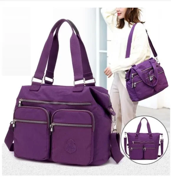 Damska torebka z uchwytem górnym, duża torebka damska, nylonowe torby crossbody, wodoodporna torba na ramię, portmonetki i torebki, bolsos sac