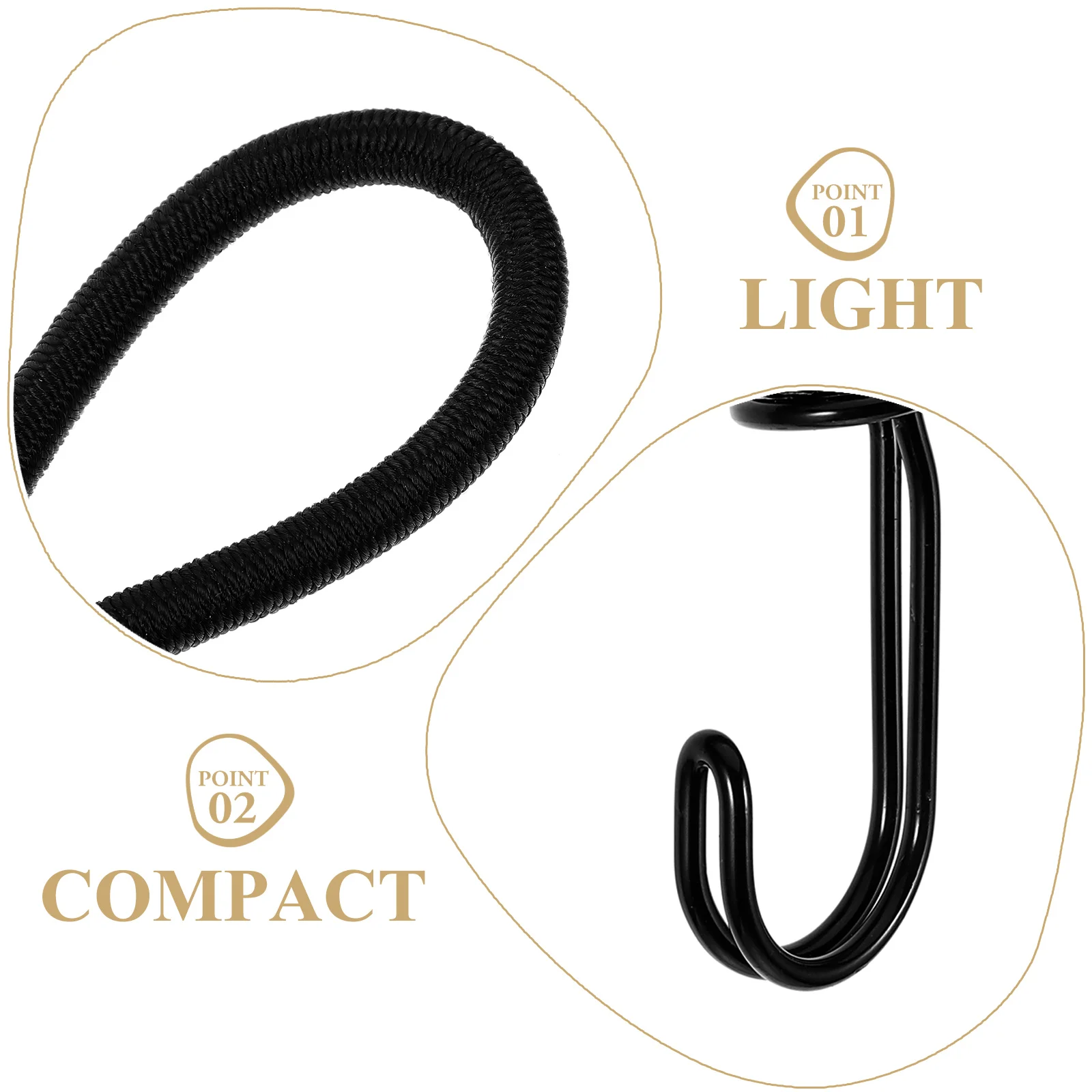 

10pcs Sturdy Tent Fixing Buckles Metal Rubber Polyester Windproof Camping Hook Elastic Rope Strap Tarp Attachment For Outdoor